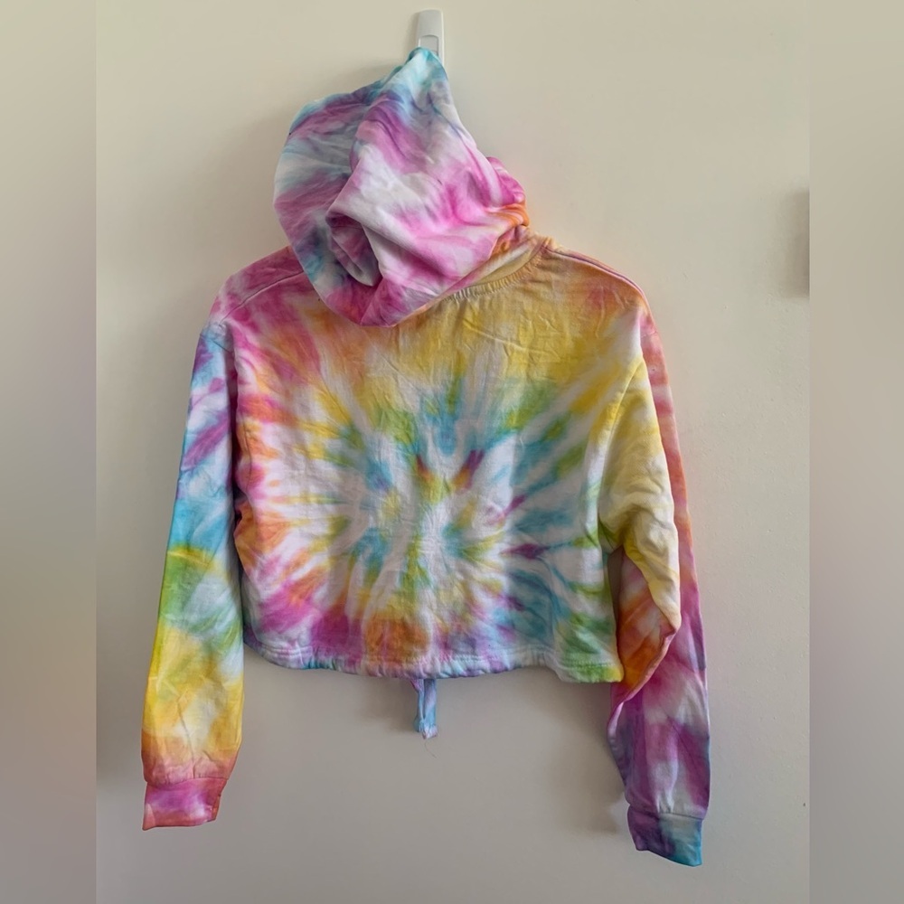 Tie Dye Cropped Hoodie kids L - Picture 2 of 3